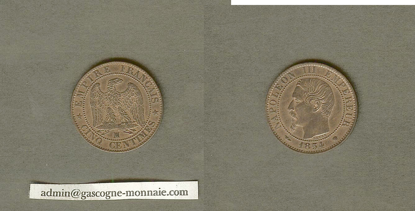 5 centimes Napoleon III 1854MA Unc
